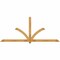 Ekena Millwork Redmond Rough Sawn Timber Gable Bracket, Western Red Cedar, 108"W x 45"H x 4"D x 4"F, 10/12 Pitch GBW108X45X0404RED00RWR - alternate 1
